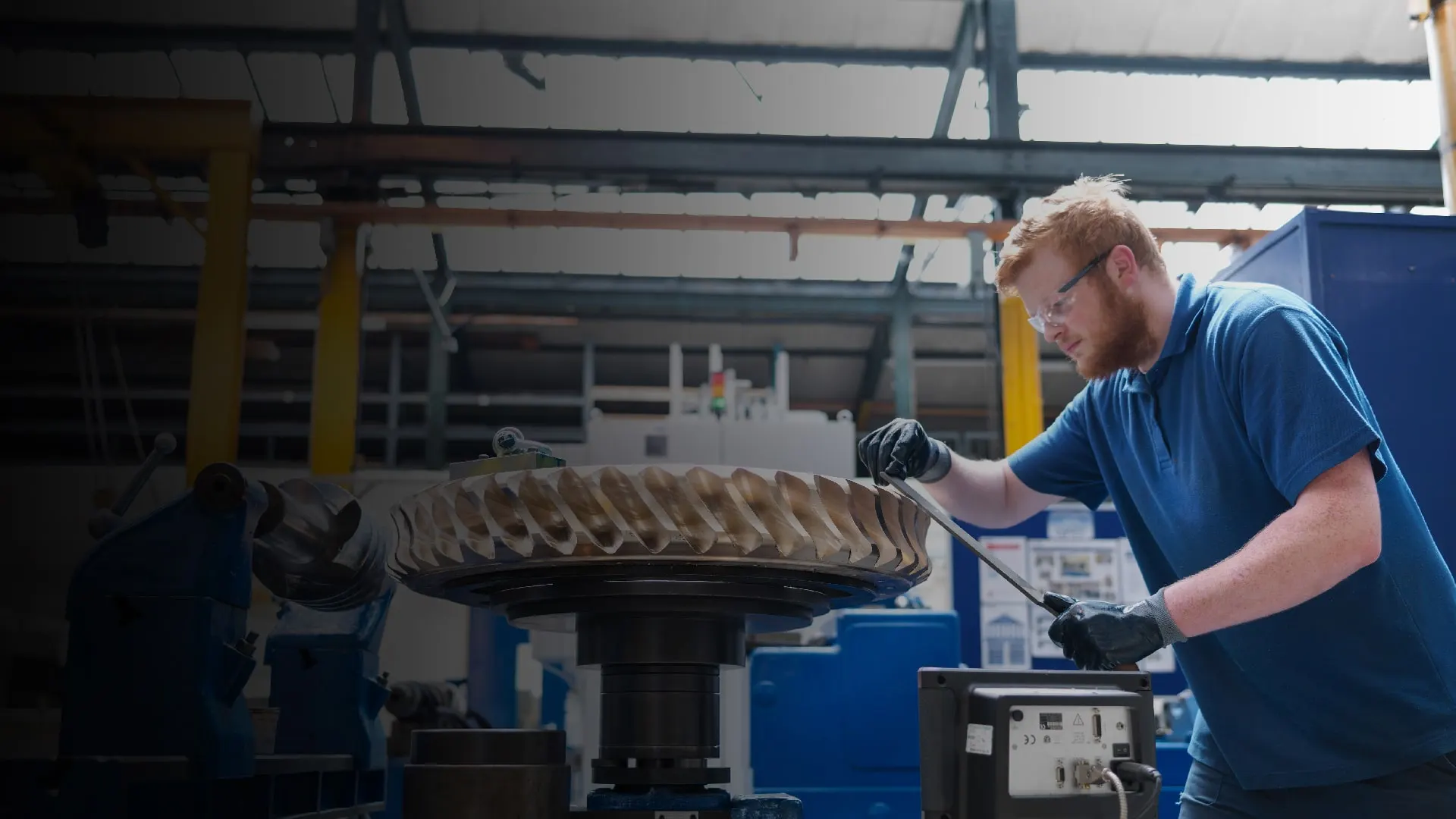 Precision custom-machined components in production at the Anaya Enterprises manufacturing facility