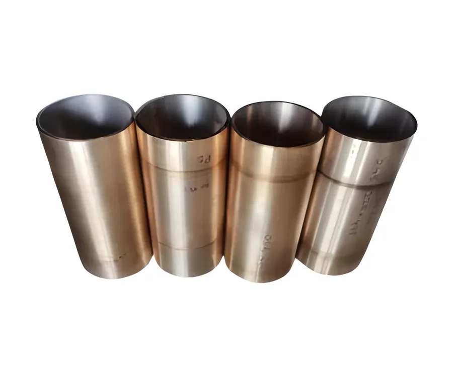 Four universal bronze liners side by side