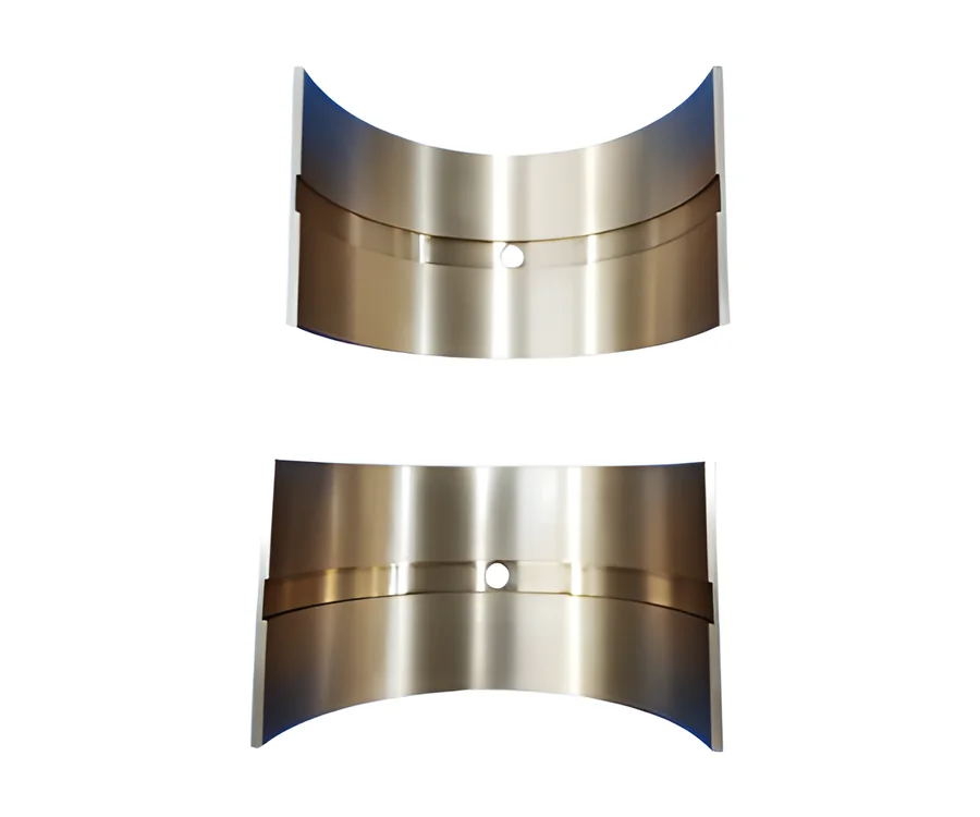 Two pairs of bearing half shells