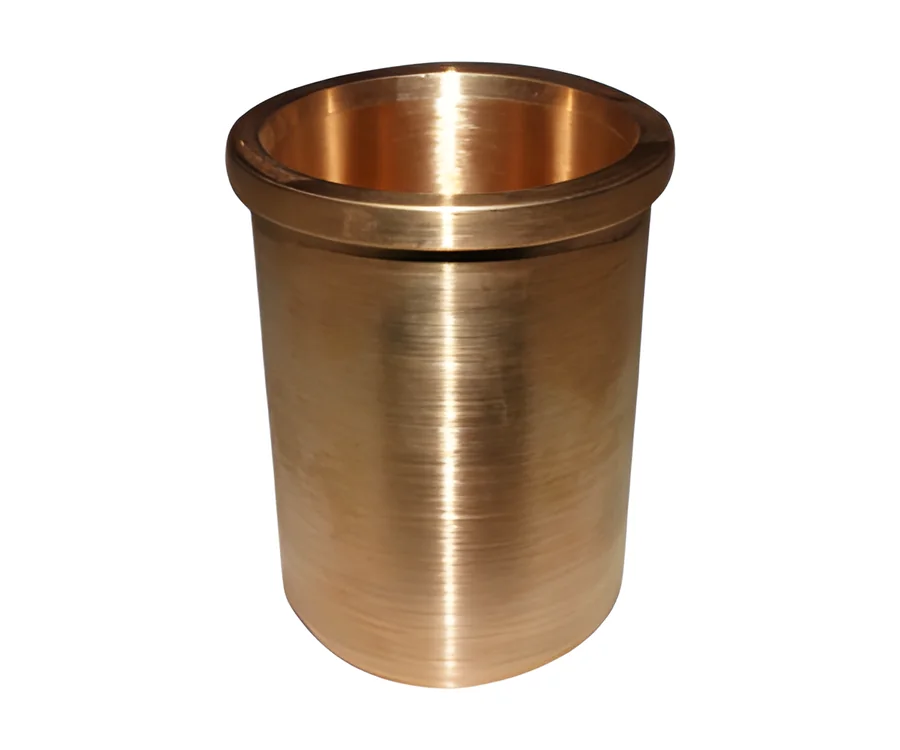 Bronze bush with a lipped rim