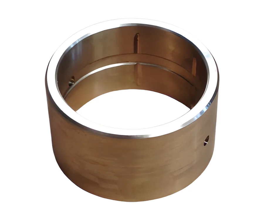 Bronze bush with an internal groove