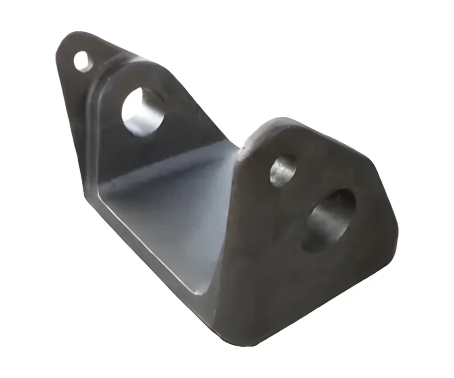 Cast bracket with bolt holes