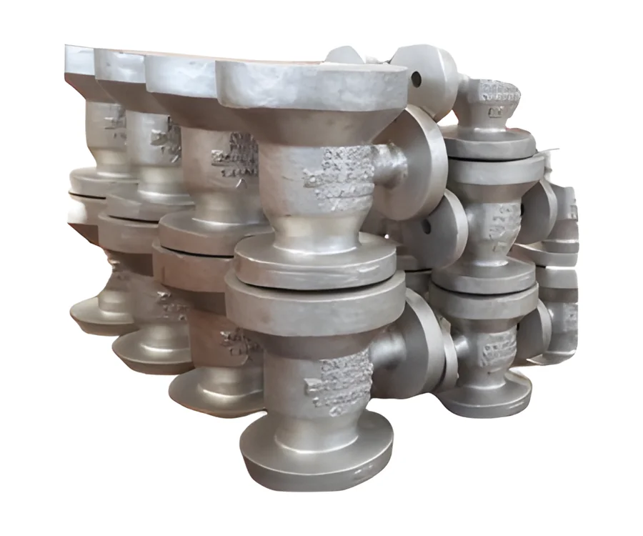 Batch of cast valve bodies