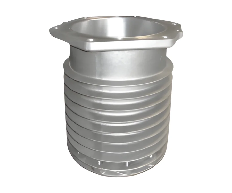 Finned compressor cylinder