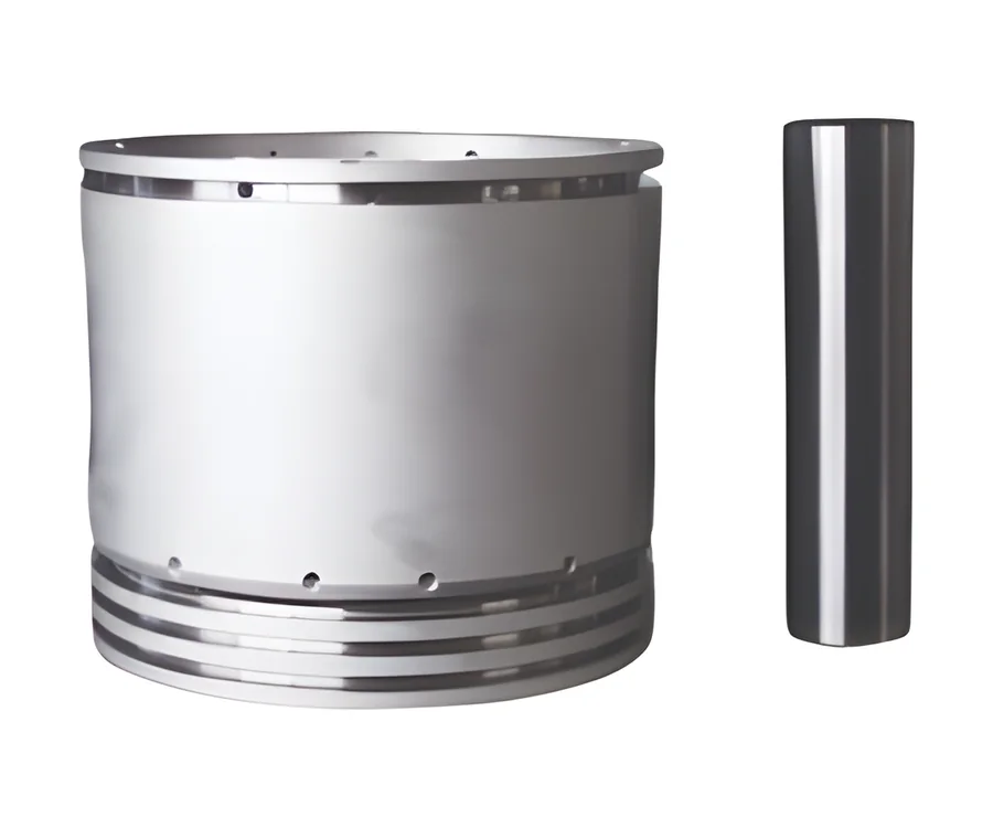 Compressor piston with its gudgeon pin