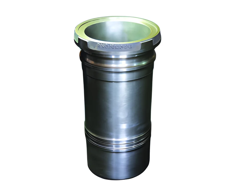 Cylinder liner with a flanged rim