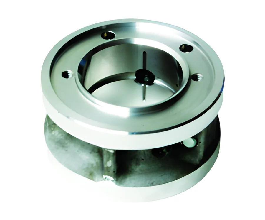 Machined steel housing with a bolted ring flange