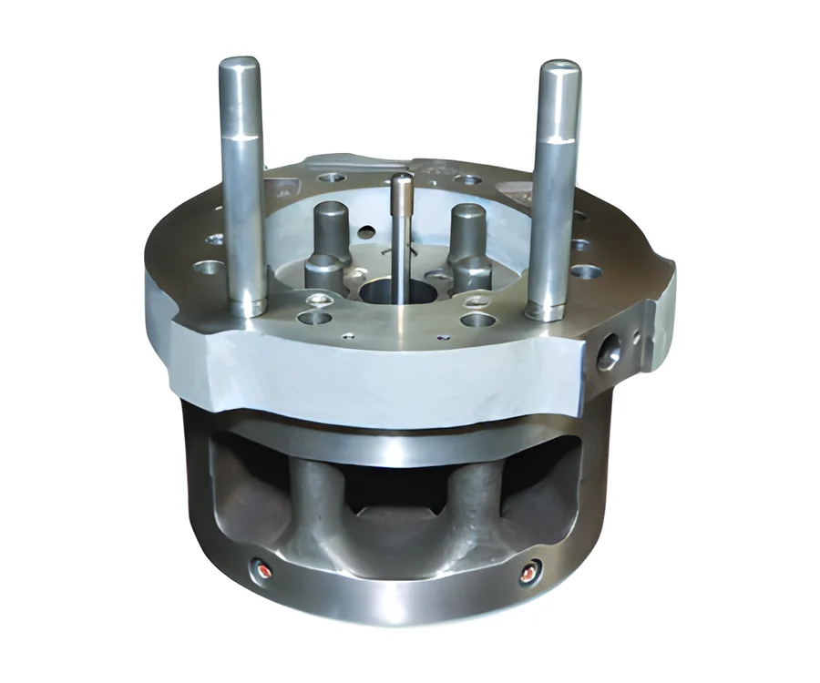 Machined housing with long studs